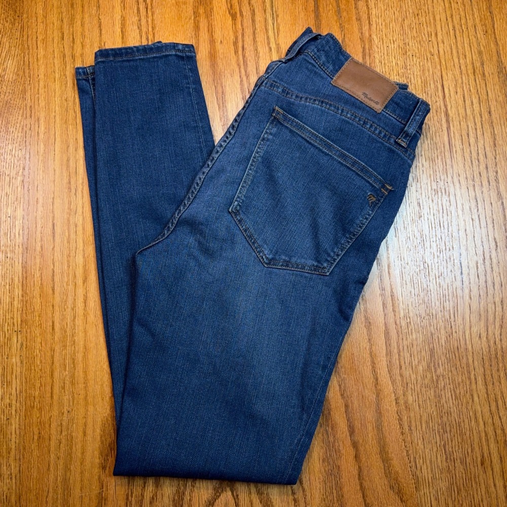 Madewell Roadtripper Skinny Jeans Womens 28 Blue Dark Wash High Rise Denim